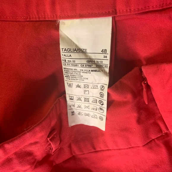 Large Benetton Pink Barbie Midi Skirt Summer pleated Bright 12/14 spring Easter - Picture 7 of 7